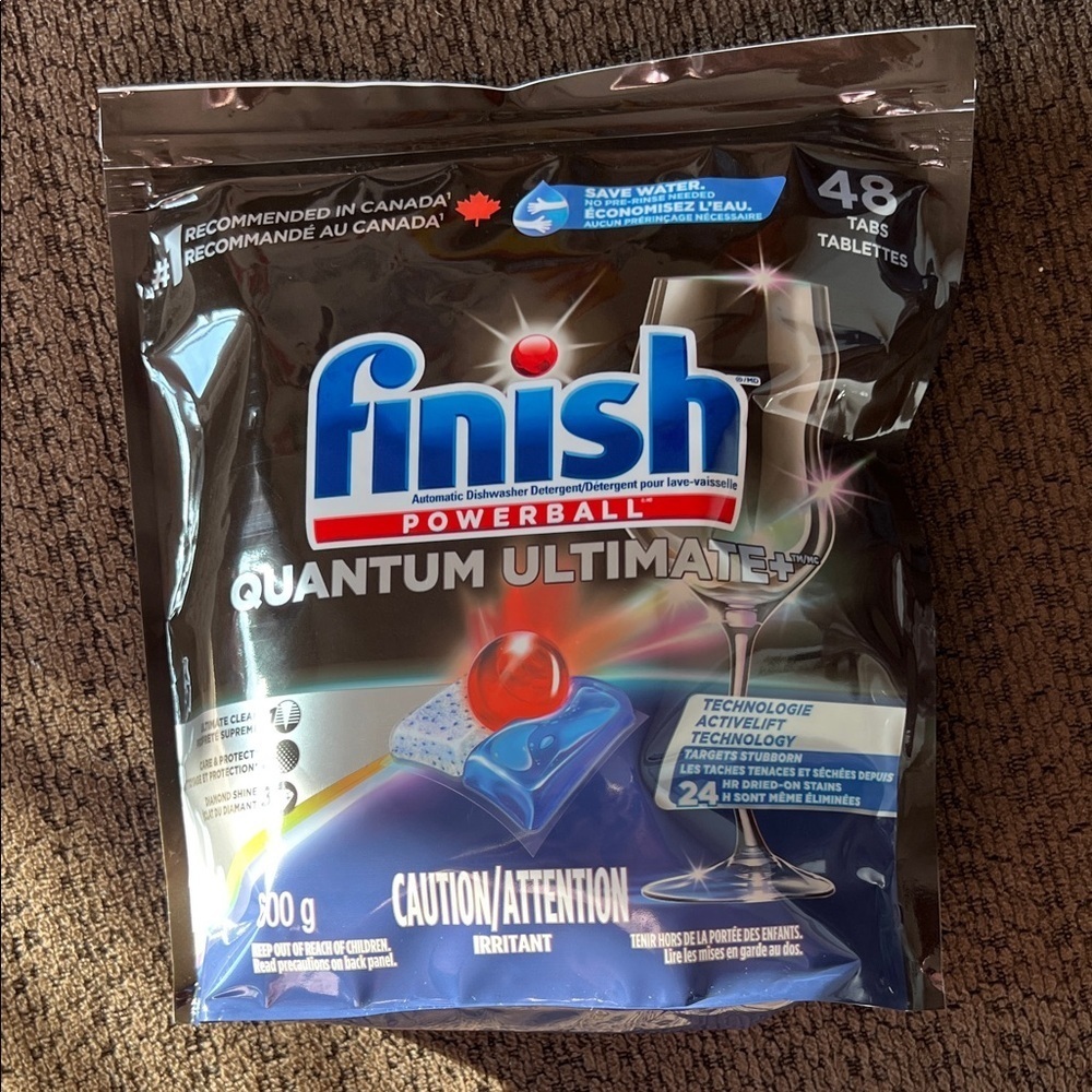Finish Quantum Ultimate+ Dishwasher Detergent Tabs 48 Count Sealed